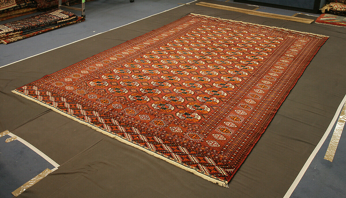 Tapis Turkmène Semi-Antique Boukhara (Russian) n°:25680082